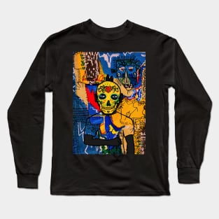 Striking MaleMask NFT with MexicanEye Color and Street Art Vibe Long Sleeve T-Shirt